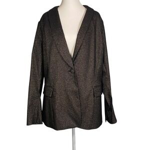 Lane Bryant The Bryant Blazer Sparkle Career Jacket Party Occasion Size 16